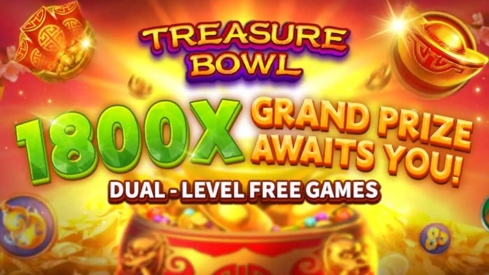 Multiplicadores Treasure Bowl tptp - 7777x Máximo com Tigela Dourada
